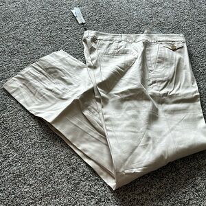 BNWT Women's Talbots Modern Flat Front Dress Pants Size 10 Soft, Rich Fabric!